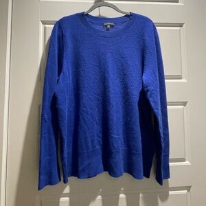 Universal Standard 100% Cashmere Sweater Cobalt Blue Pullover